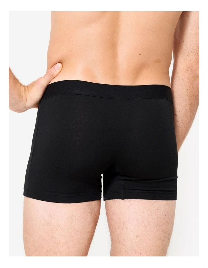 Decathlon - Men's Cotton Boxers Tri-Pack - Black/Grey/Blue image 2