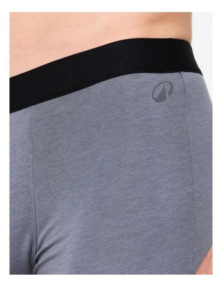 Decathlon - Men's Cotton Boxers Tri-Pack - Black/Grey/Blue image 5
