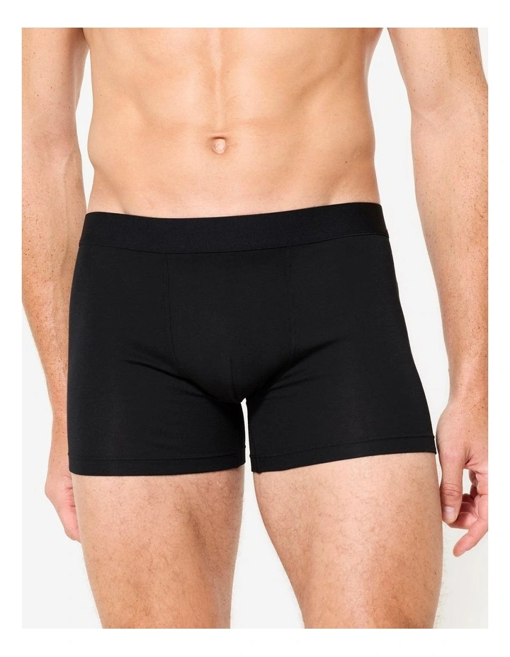 Decathlon - Men's Cotton Boxers Tri-Pack - Black/Grey/Blue image 7