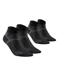 Decathlon - Hiking socks - Hike 500 Mid Black x2 pairs