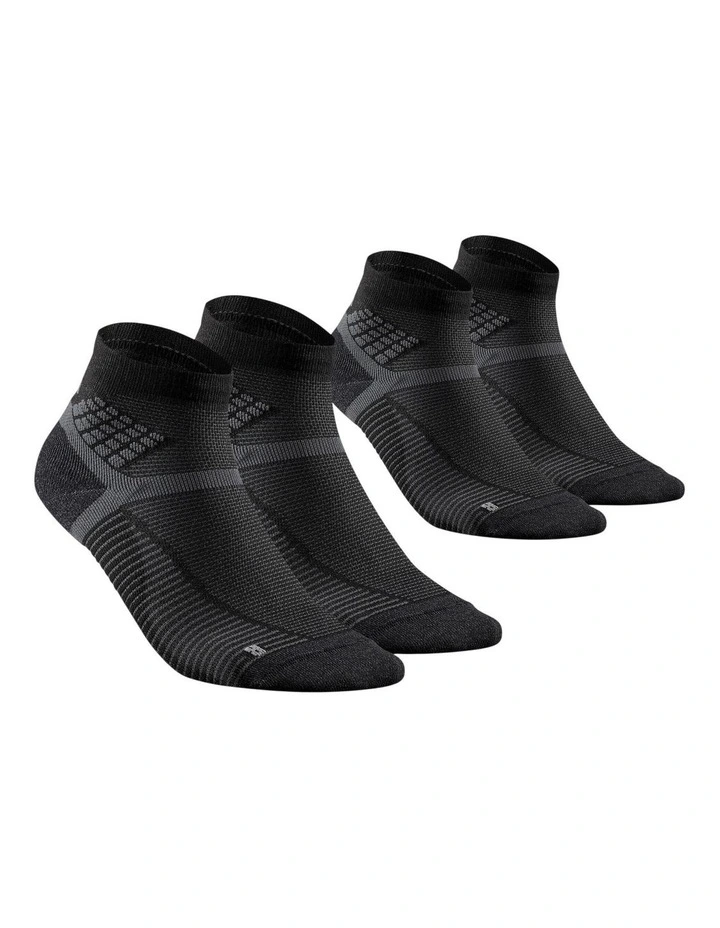 Decathlon - Hiking socks - Hike 500 Mid Black x2 pairs image 1