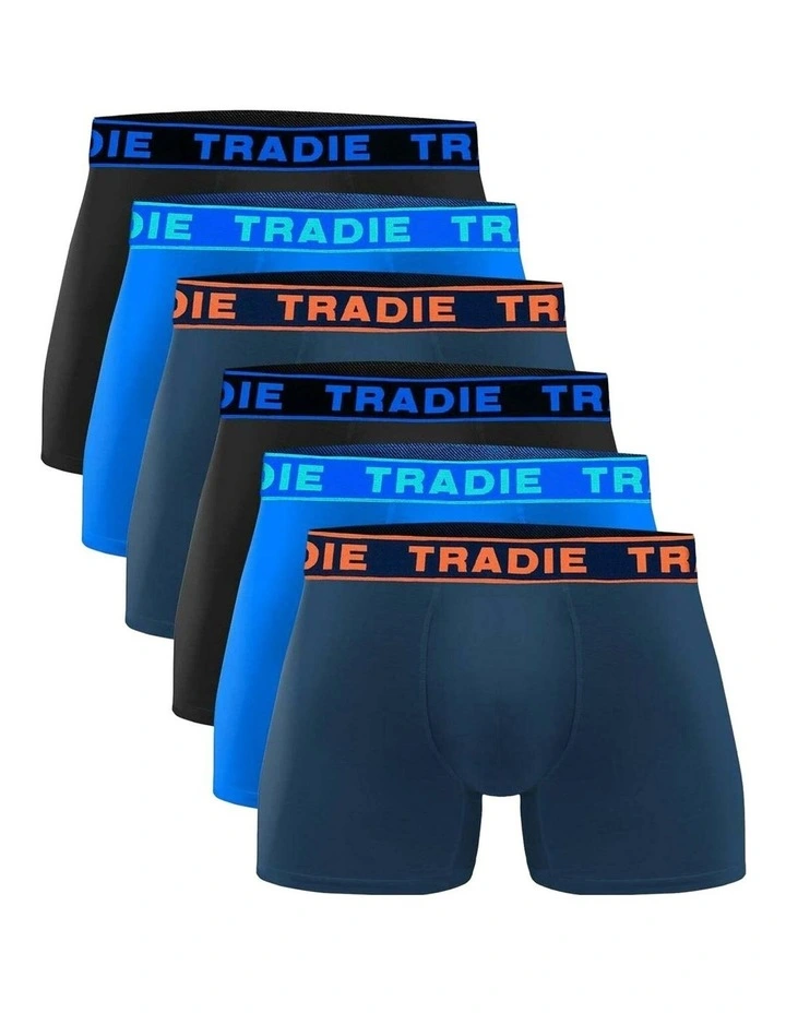 Tradie 6pk Bamboo Fitted Trunks image 1
