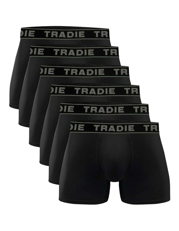 Tradie 6pk Bamboo Fitted Trunks image 1