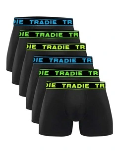 Tradie 6pk Bamboo Fitted Trunks