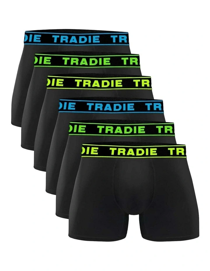 Tradie 6pk Bamboo Fitted Trunks image 1