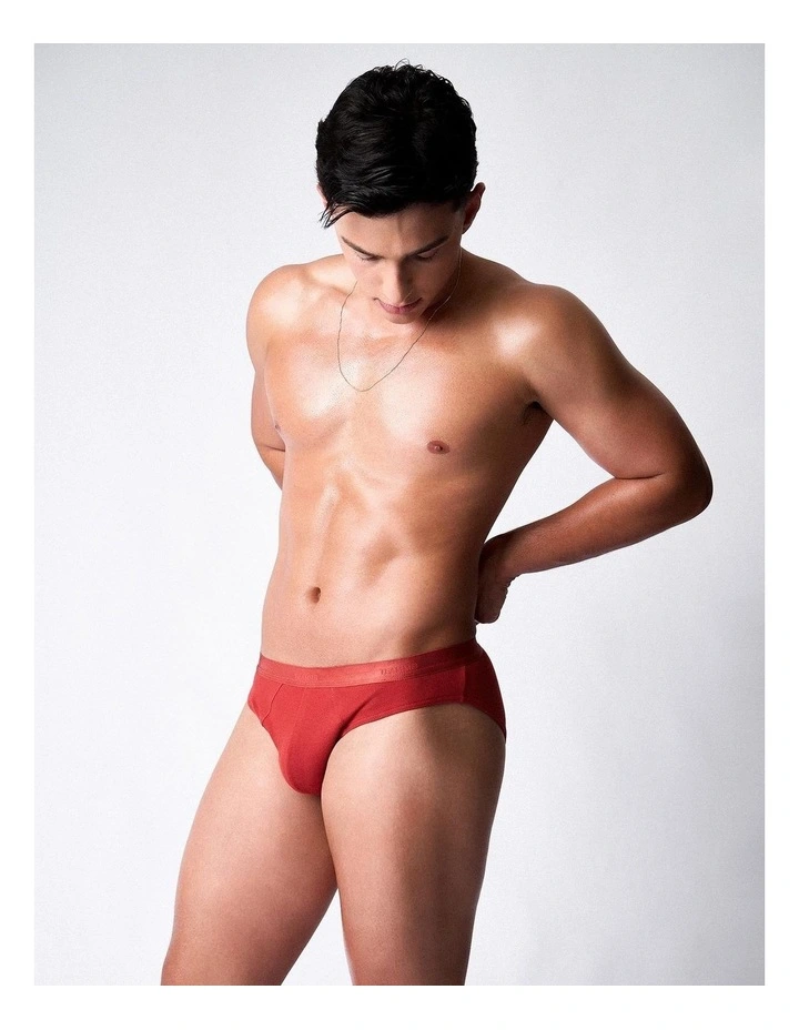 Team Cotton Brief in Amber image 1