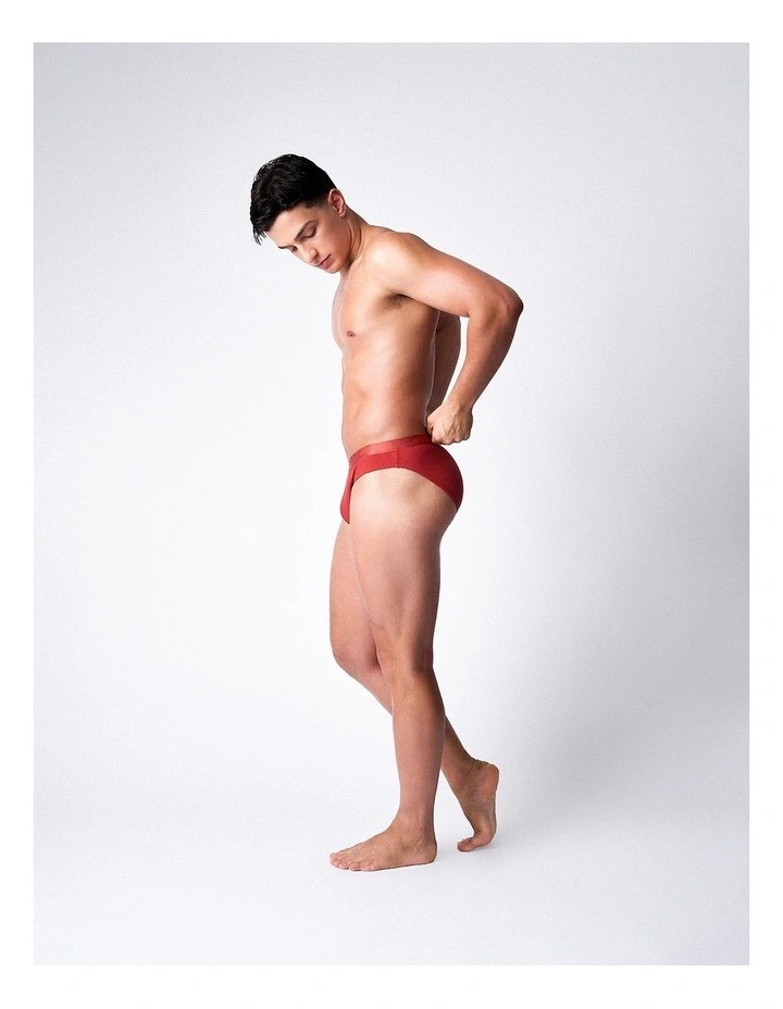 Team Cotton Brief in Amber image 4