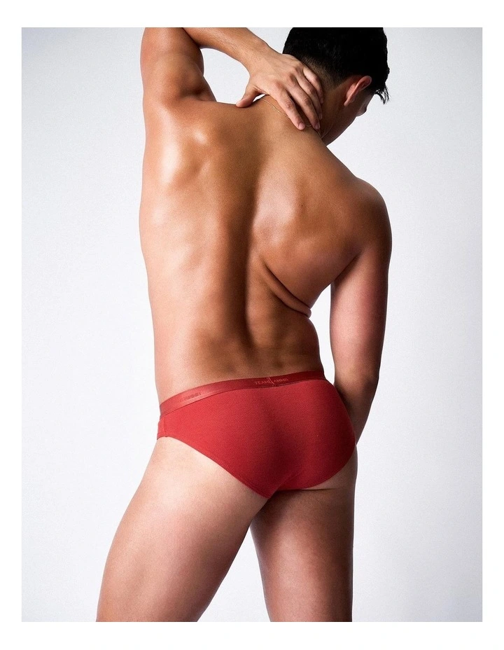 Team Cotton Brief in Amber image 5