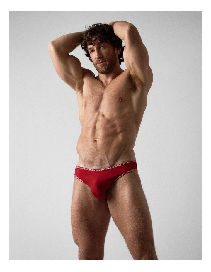 Glide Bikini Brief in Vermillion image 1