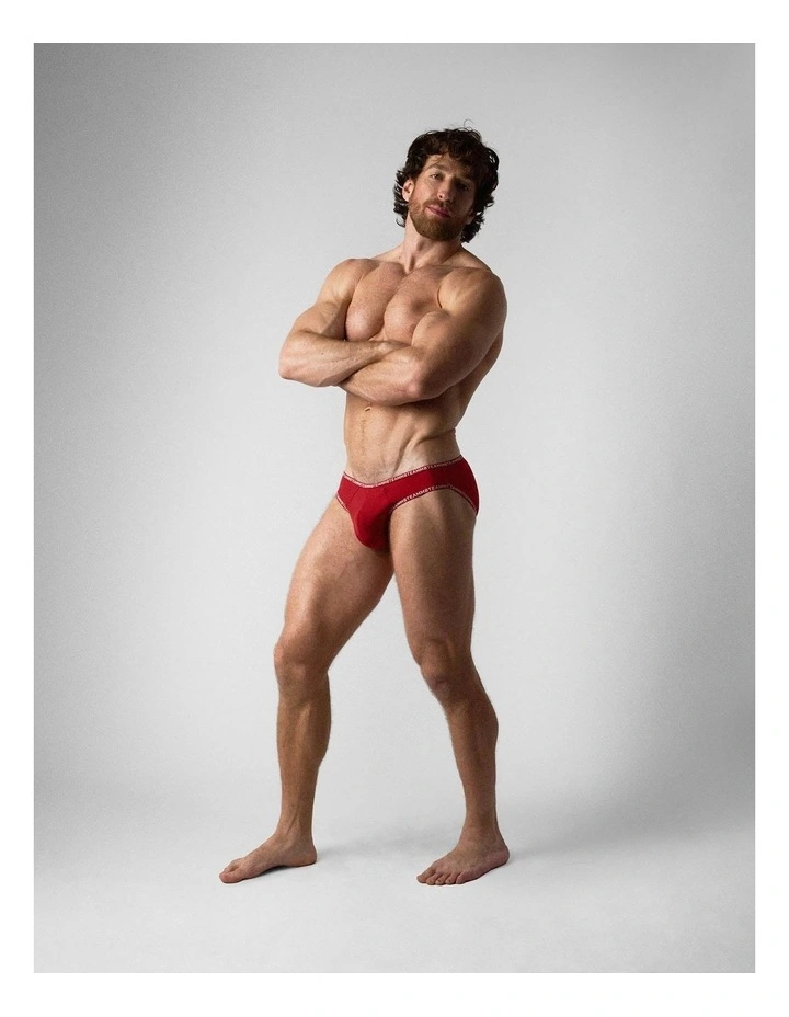 Glide Bikini Brief in Vermillion image 4