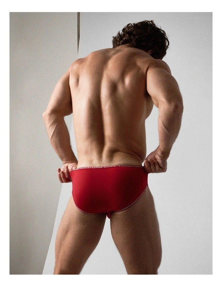 Glide Bikini Brief in Vermillion image 5
