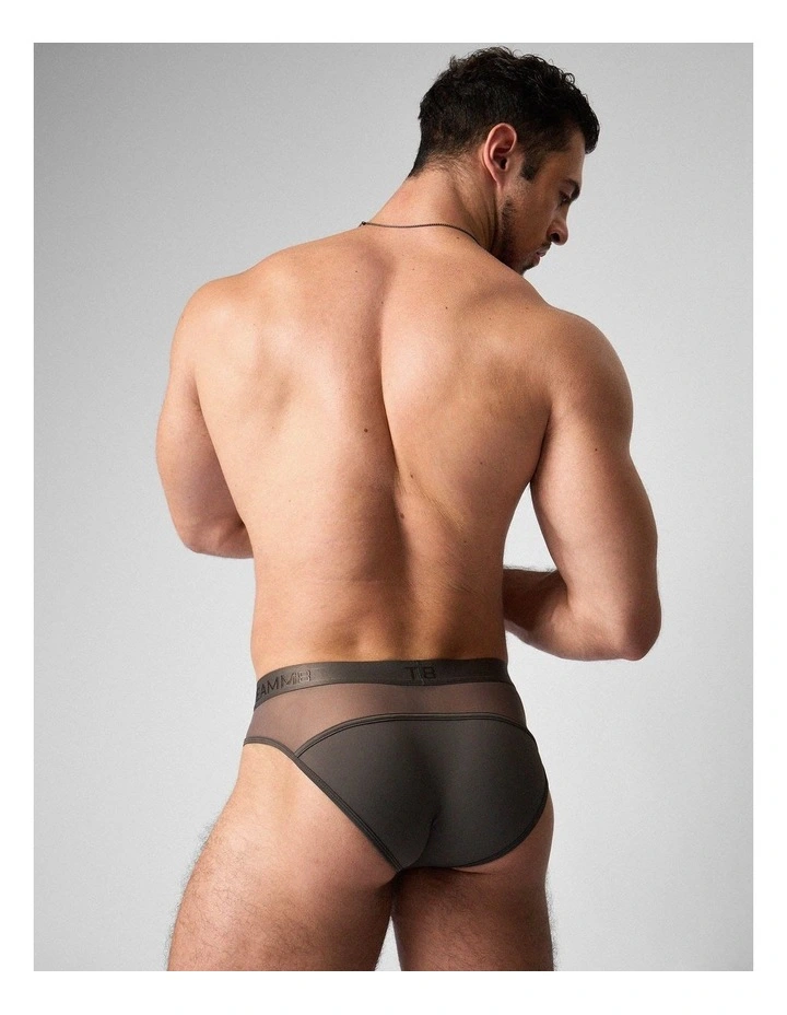 Score Sheer Slim Brief in Pewter image 1