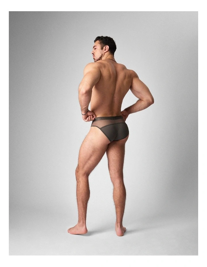 Score Sheer Slim Brief in Pewter image 3