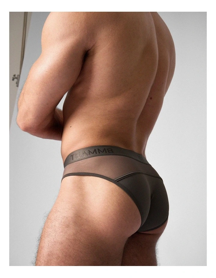 Score Sheer Slim Brief in Pewter image 6