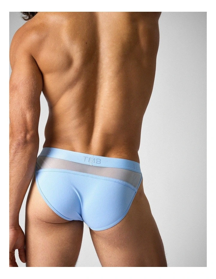 Score Sheer Sports Brief in Arctic Blue image 5
