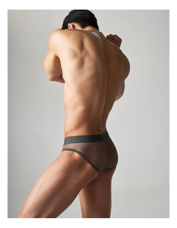 Edge Net Brief in Gunmetal image 2