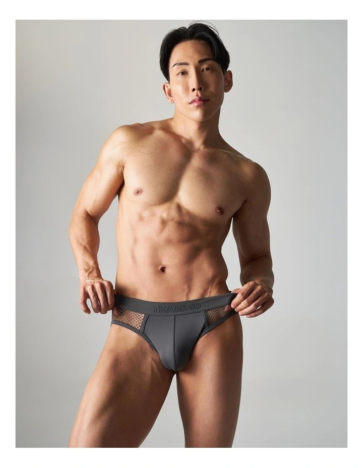 Edge Net Brief in Gunmetal image 3