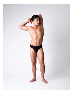 Team Cotton Brief in Onyx