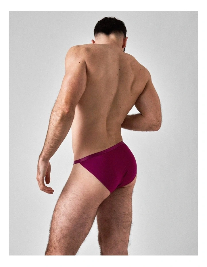 You Bamboo Micro Brief in Eggplant image 2