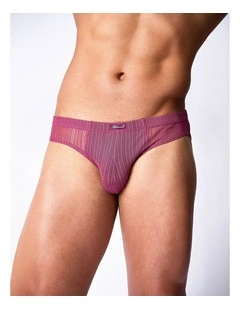 Romeo Sheer Bikini Brief in Dusk