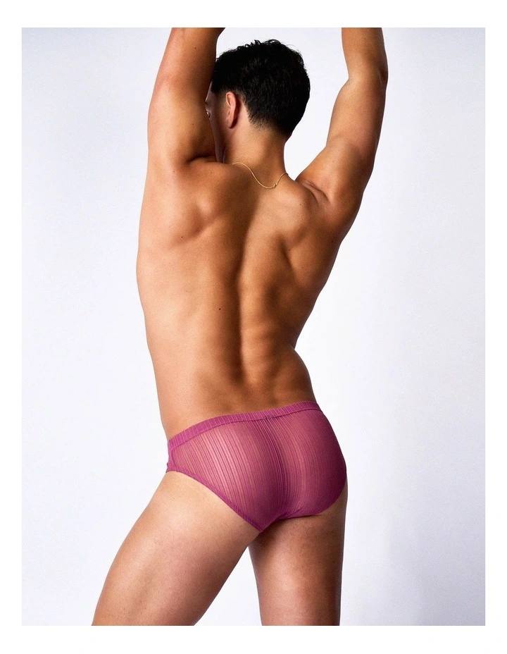 Romeo Sheer Bikini Brief in Dusk image 4