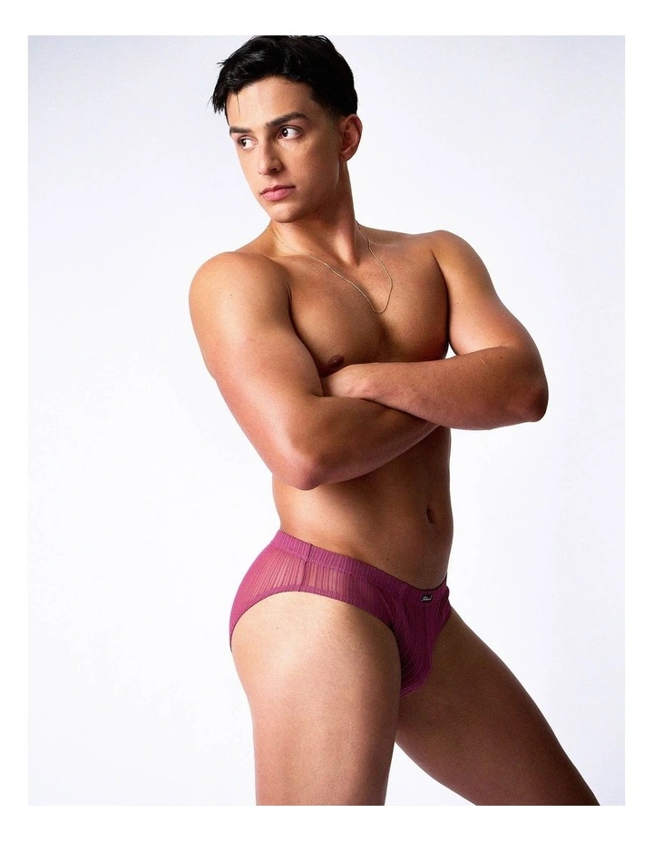 Romeo Sheer Bikini Brief in Dusk image 5