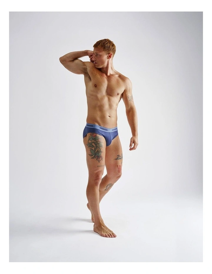 Cotton Classic Brief in Midnight image 3