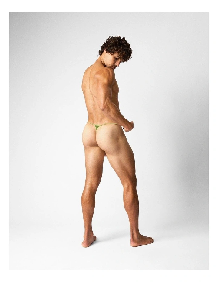 Flaunt Micro Thong in Eucalyptus image 2