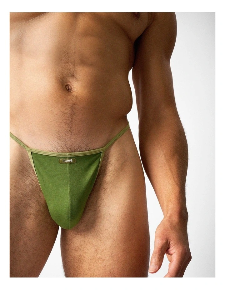 Flaunt Micro Thong in Eucalyptus image 5
