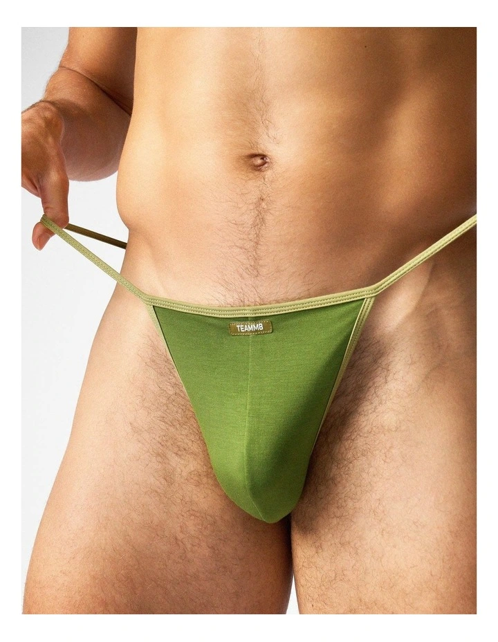 Flaunt Micro Thong in Eucalyptus image 7
