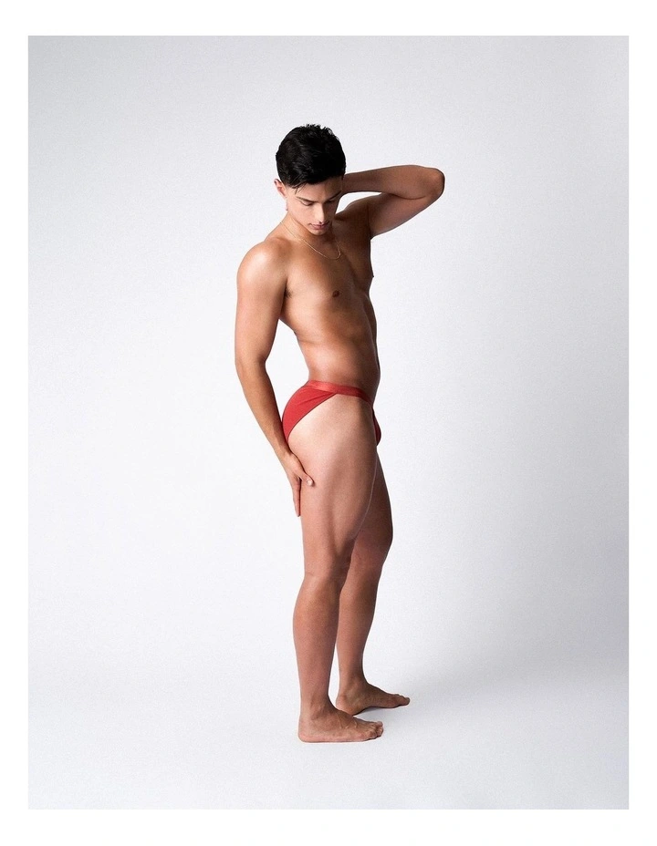 Team Cotton Micro Brief in Amber image 1