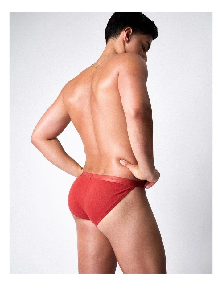 Team Cotton Micro Brief in Amber image 3