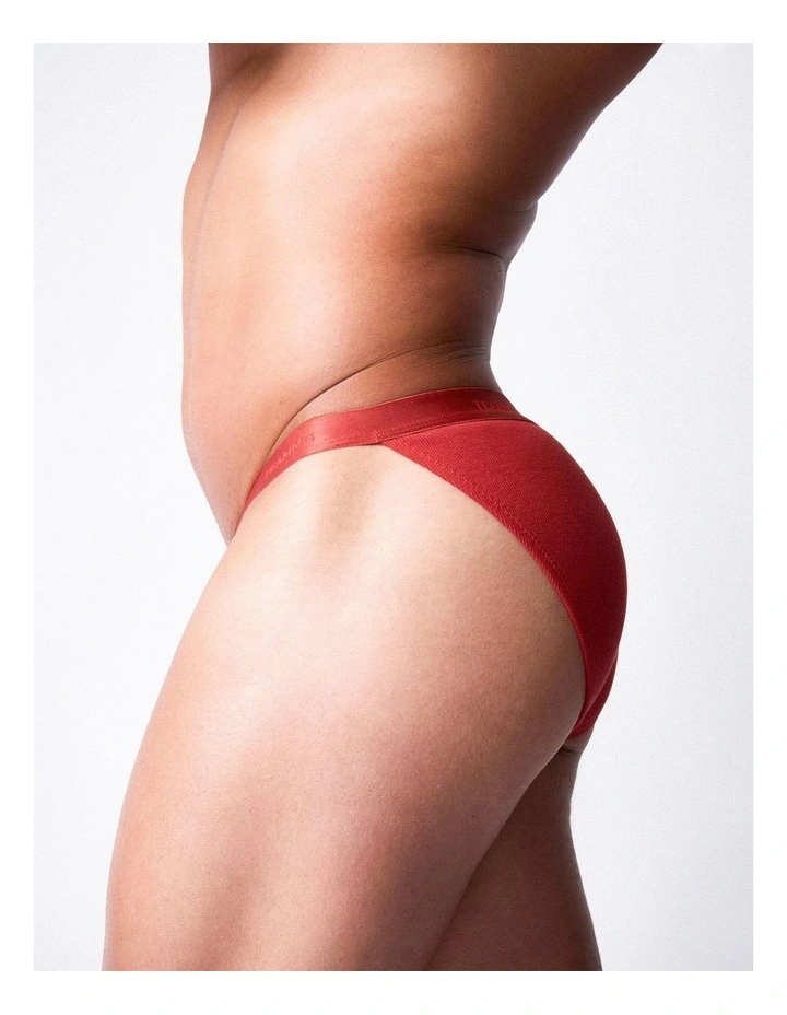 Team Cotton Micro Brief in Amber image 4