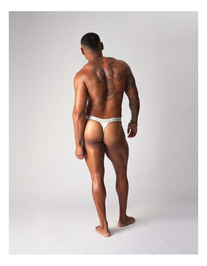 Icon Thong in Optic White image 5