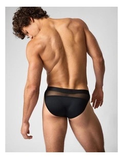 Score Sheer Sports Brief in Onyx
