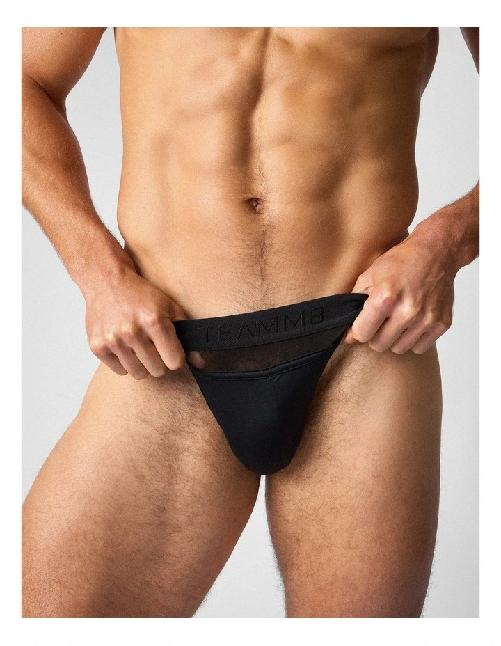 Score Sheer Sports Brief in Onyx image 5