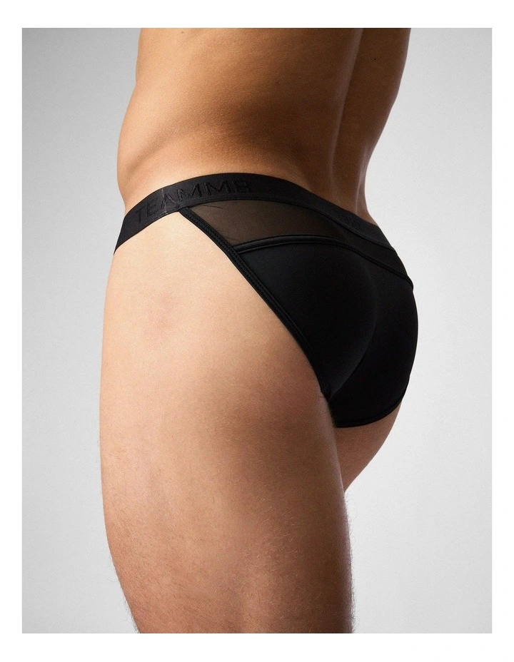 Score Sheer Sports Brief in Onyx image 6