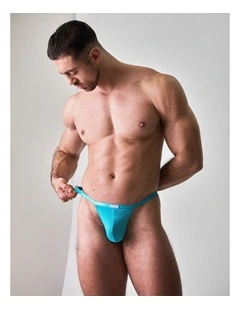You Bamboo Micro Thong in Teal
