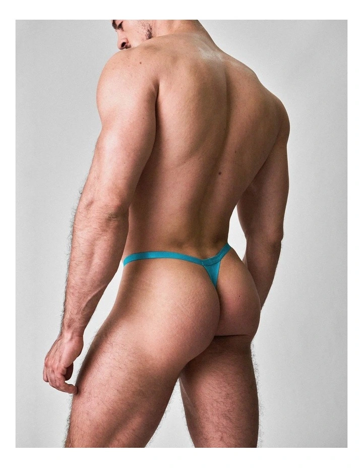 You Bamboo Micro Thong in Teal image 3