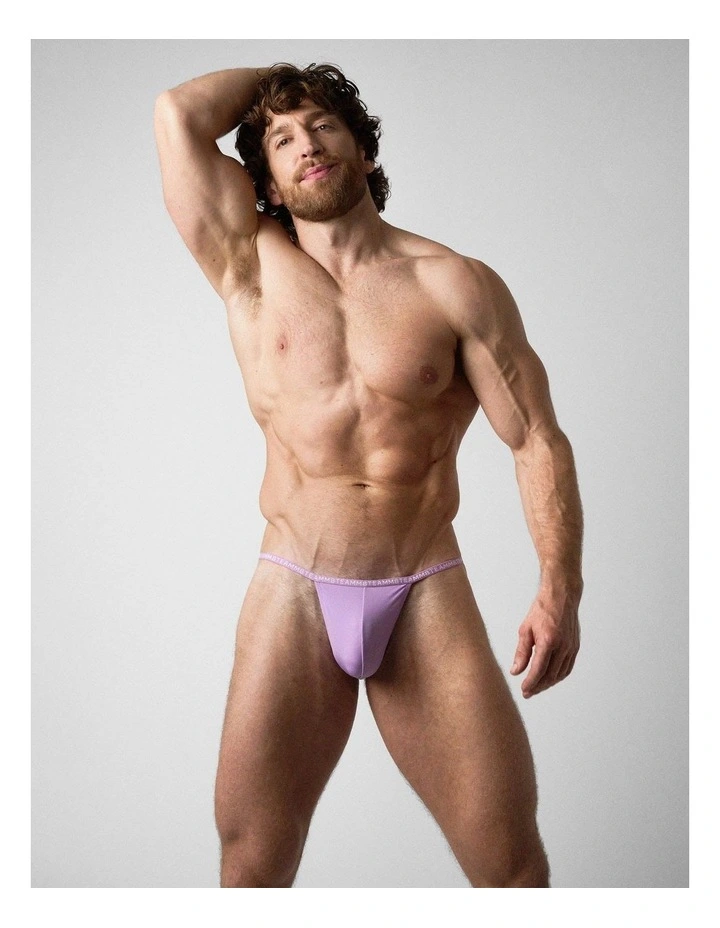 Glide Micro Thong in Lilac image 4