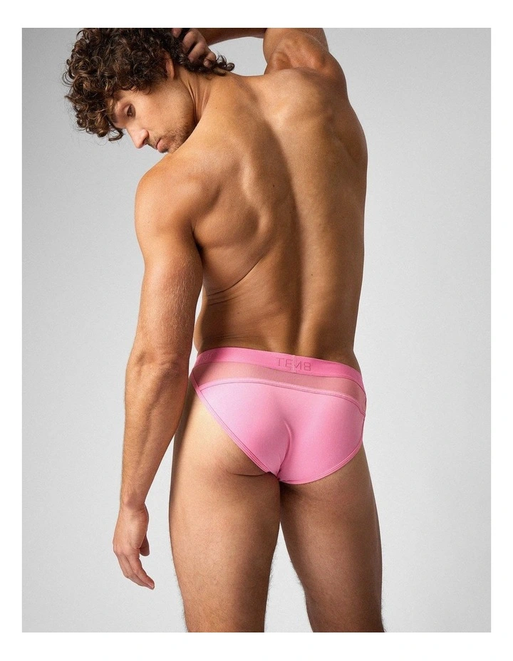 Score Sheer Sports Brief in Blush image 3