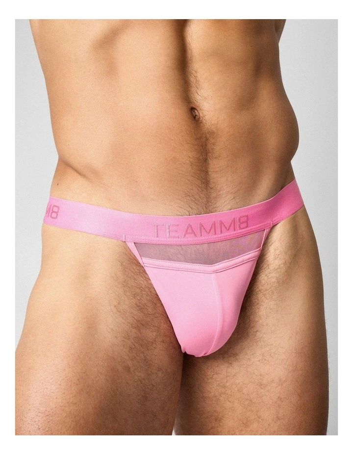 Score Sheer Sports Brief in Blush image 4