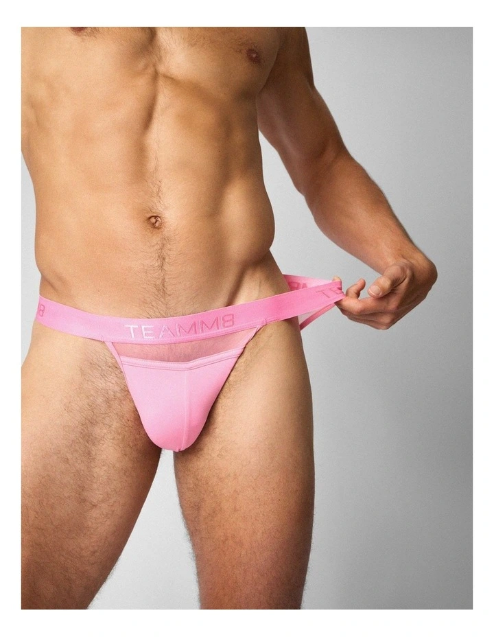 Score Sheer Sports Brief in Blush image 5