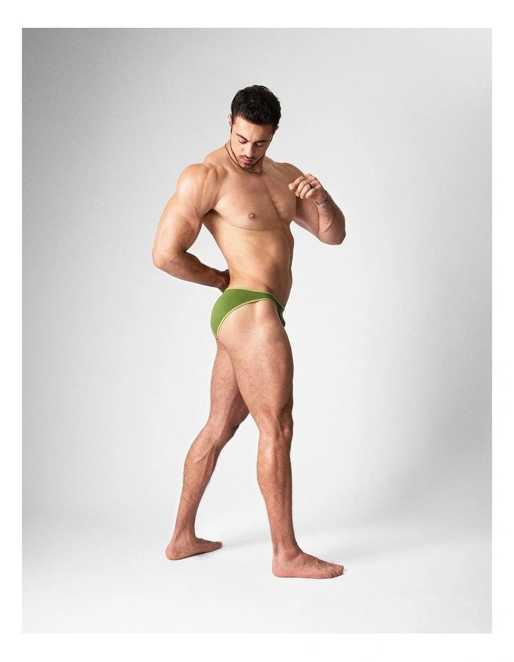 Flaunt Bikini Brief in Eucalyptus image 1