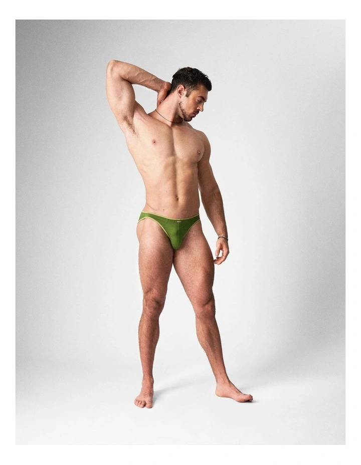 Flaunt Bikini Brief in Eucalyptus image 2