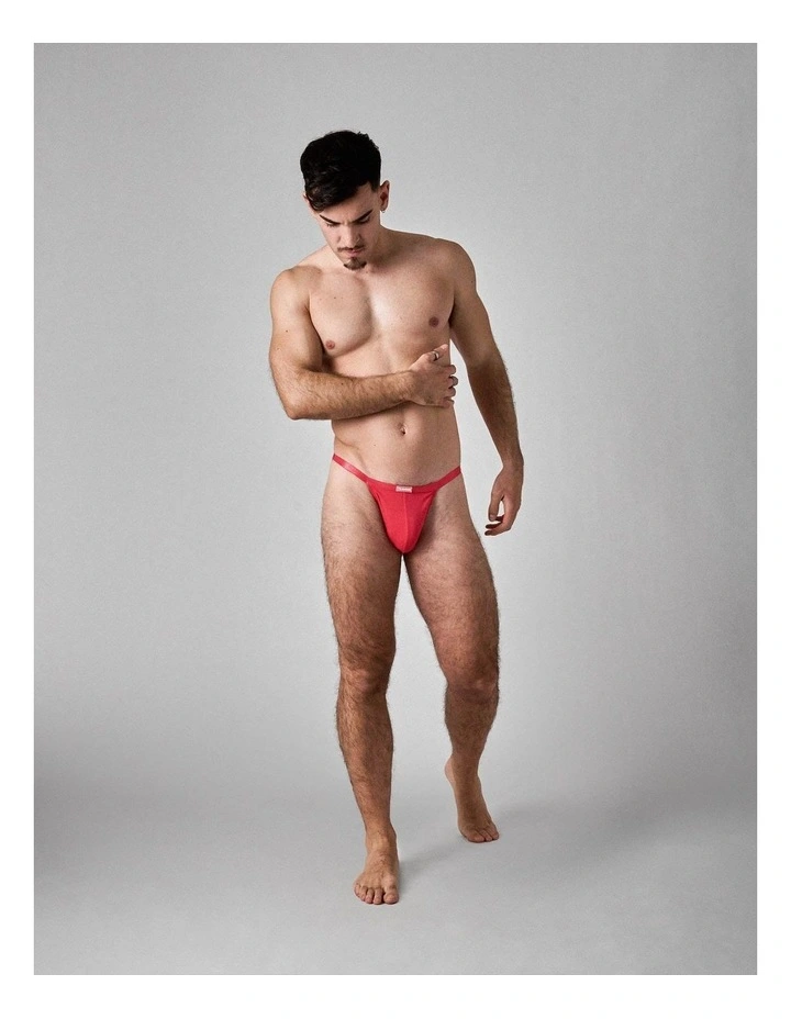 You Bamboo Micro Brief in Watermelon image 2