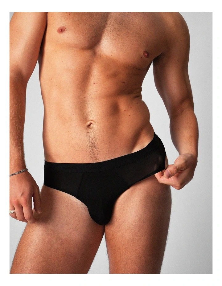 Allure Sheer Brief in Noir image 5