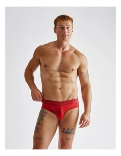 Cotton Classic Brief in Crimson