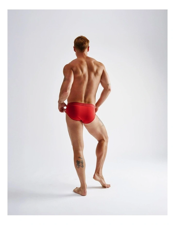 Cotton Classic Brief in Crimson image 2