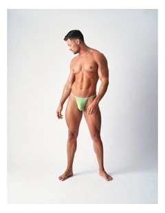 Glide Micro Thong in Matcha